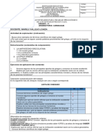 PgLAN DE ACTIVIDADES PARA TRABAJO PEDAGÓGICO DE LOS ESTUDIANTES EN CASA Grado 11