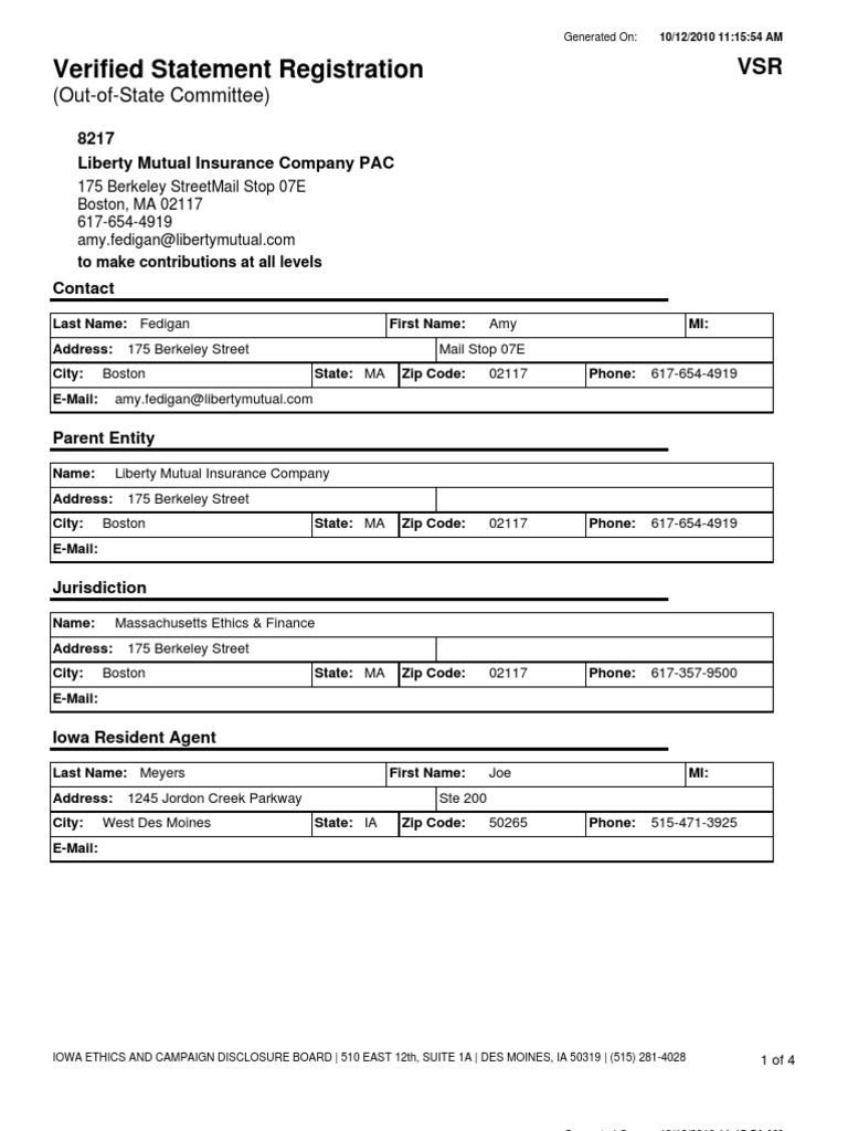 Liberty Mutual Insurance Codes and Info | PDF | Iowa | Zip Code