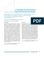 Estilos Atributivos y Estrategias de Comunicación en Mujeres Con y Sin Experiencia de Abuso Sexual