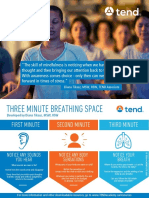 Three Minute Breathing Space Postcard Tend 2020
