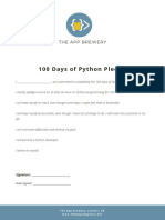 2.1 Course Pledge - App Brewery 100 Days of Python