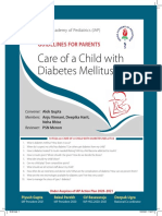 Care of A Child With Diabetes Mellitus: Guidelines For Parents