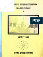 Congrès Internationaux D'astrologie 1 - Metz 1982
