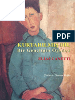 Elias Canetti - Kurtarılmış Dil Bir Gençliğin Öyküsü