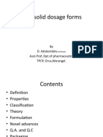 Semisolid Dosage Forms: by D. Adukondalu Asst - Prof, DPT of Pharmaceutics TPCP, Orus, Warangal