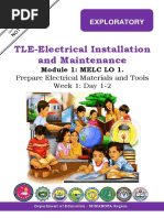 TLE-Electrical Installation and Maintenance: Module 1: MELC LO 1