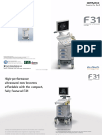 Diagnostic Ultrasound System MODEL F31: Printed in Japan 2014-07 E399 (D)