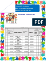 PLANEACION PEDAGOGICA 4 SEMANA MARZO