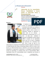 Valoración de Las Capacidades Físicas, Flexibilidad y Fuerza Desde La Educación Física y Psicomotricidad