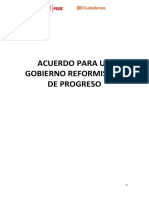 Acuerdo Gobierno Reformista y de Progreso 2016