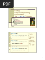 CS 152 04 If - Statements