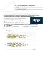 Guía de Representación de Números Con Billetes y Monedas.