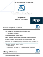 ME-329 - Mechanical Vibrations: Dated: 10 March, 2021