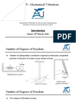 ME-329 - Mechanical Vibrations: Dated: 12 March, 2021