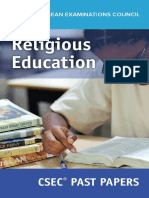 Religious Education: Csec Past Papers