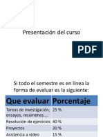 Presentación Del Curso