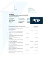 USD Statement: Account Holder Account Number Routing Number