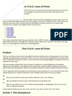 The F.I.D.E. Laws of Chess: FIDE Handbook