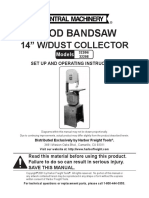 Wood Bandsaw: 14" W/Dust Collector