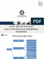 Curso: Taller de Simulación Clase 2: Distribución de Probabilidad y Variabilidad