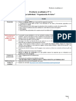 Producto Académico #1: Trabajo Individual: "Organización de Datos"