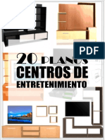 20 Planos de Centros de Entretenimiento en Madera