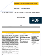 Planejamento de Matemática para 3o Ano do Ensino Médio