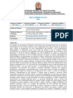 Caracterização Arqueológica e Análise Preliminar Do Sítio Serra Do Mimo (Barreiras, Bahia) - Relatório PIBIC