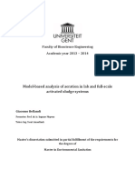 Model-Based Analysis of Aeration in Lab and Full-Scale Activated Sludge Systems