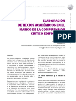 Elaboración de Textos Académicos en El Marco de La Comprensión Crítico Edificadora