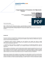 Psicologiapdf 146 Intervencion Cognitivo Comportamental en El Tratamiento de La Hipertension Esenc