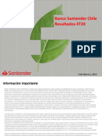 Banco Santander Chile Resultados 4T20: 4 de Febrero, 2021