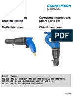 Meisselhammer Betriebsanleitung
