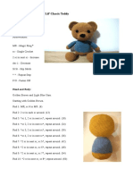 Crochet-Along Pattern: Lil' Classic Teddy: Head and Body