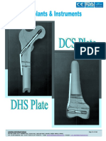 DHS Plate and Lag Screw Specifications