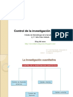 Clase - Control de La Investigacion Cuantitativa