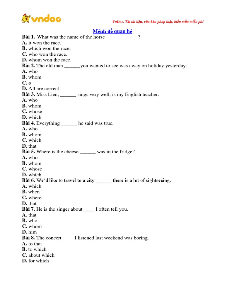 Bai tap menh de quan he trong tieng anh 1 pdf vietnam