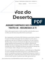9_ARAME FARPADO NO PARAÍSO TEXTO IX - REGRESSO A TI
