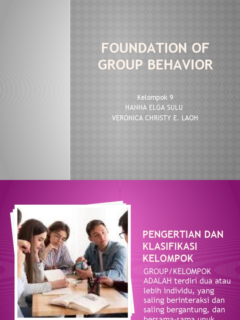 Foundation of Group Behavior PDF
