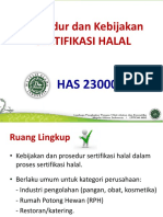 Prosedur Dan Kebijakan Sertifikasi Halal