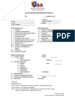 001 - OJT Requirement Checklist