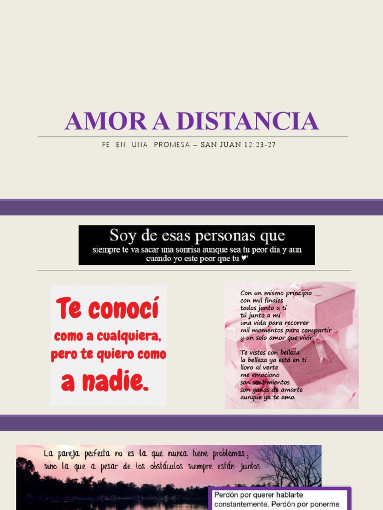 AMOR A Distancia - Adolecsentes | PDF | Pecado | Cristo (título)