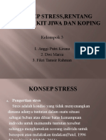 Konsep Stress, Rentang Sehat Sakit Jiwa Dan Koping