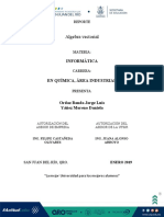 Algebra vectorial en informática y química industrial