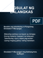 Pagsulat NG Balangkas Grade 6 Feb.8, 2021