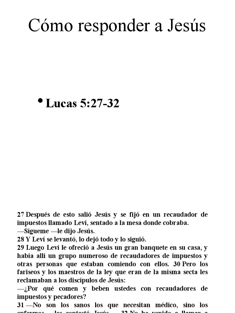 Cómo Responder Al Llamado de Dios | PDF