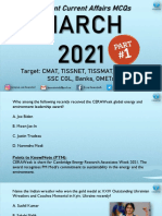March 2021: Target: Cmat, Tissnet, Tissmat, Iift, Xat