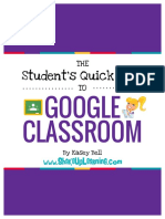 Student Quick Guide to Google Classroom