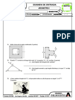 Examen Entrada 2do Secundaria