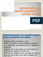 Obtención de Financiamiento A Largo Plazo